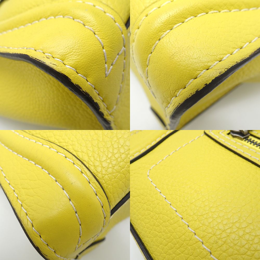 Celine Luggage Nano Shopper 2Way Bag Yellow