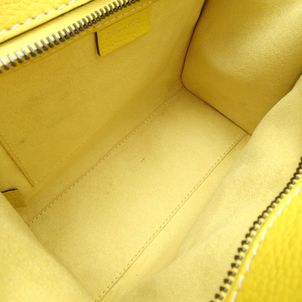 Celine Luggage Nano Shopper 2Way Bag Yellow