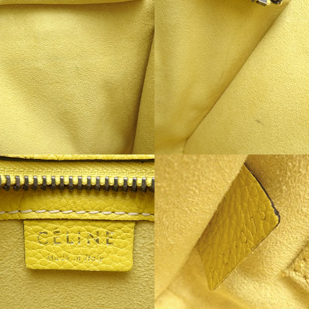 Celine Luggage Nano Shopper 2Way Bag Yellow