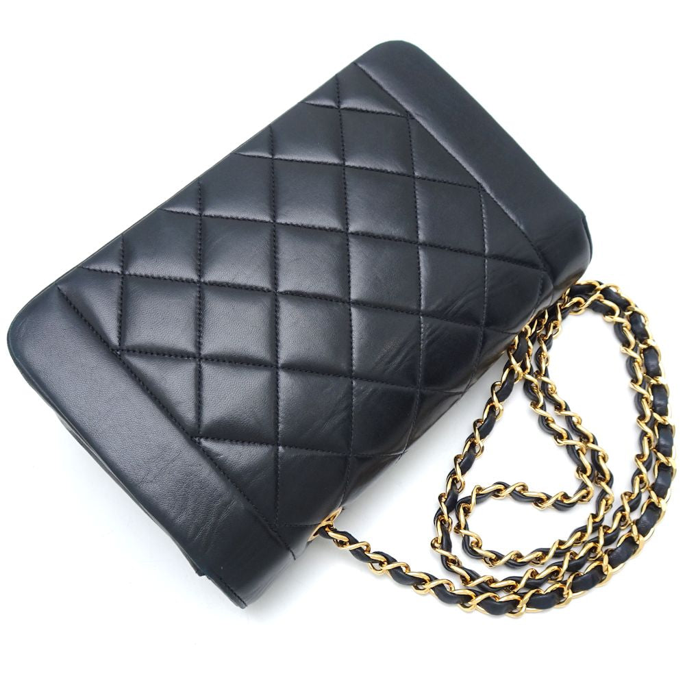 Chanel Lambskin Chain Shoulder Bag Matelasse