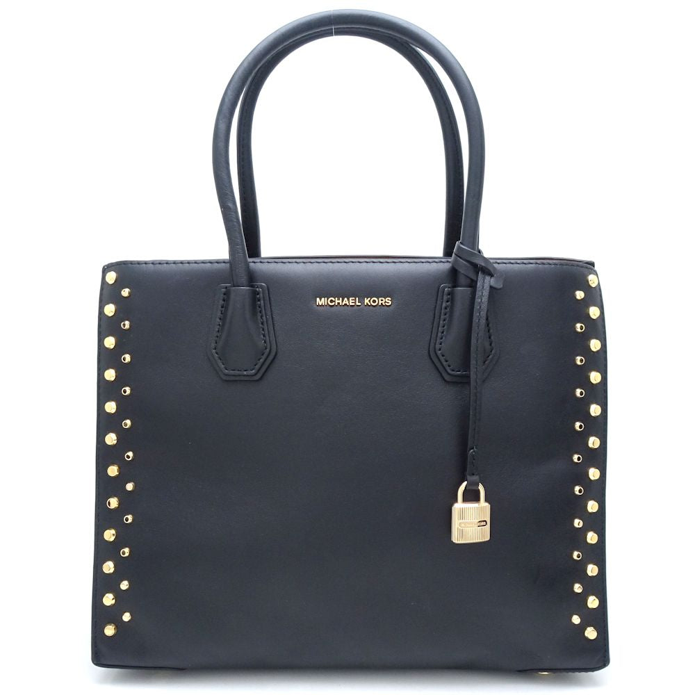 Michael Kors Mercer Leather Tote Bag Black