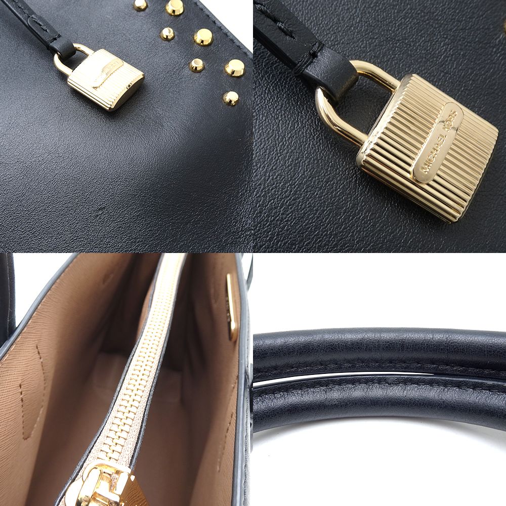 Michael Kors Mercer Leather Tote Bag Black