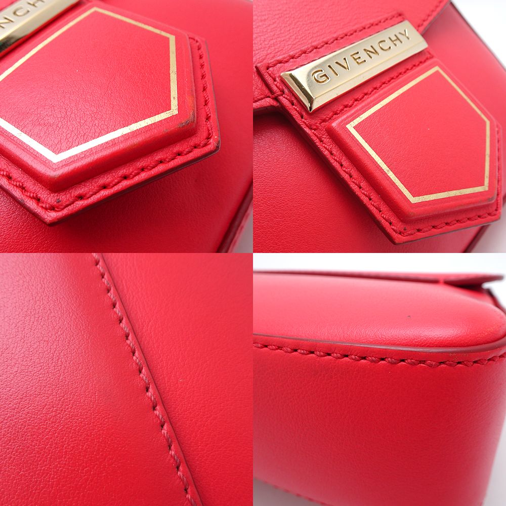 Givenchy Leather Nobile Shoulder Bag Red