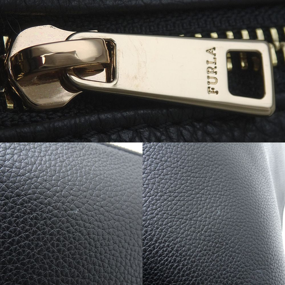 Furla Leather Shoulder Bag Black