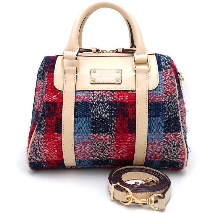 Samantha Thavasa Tweed Synthetic Leather 2Way Bag