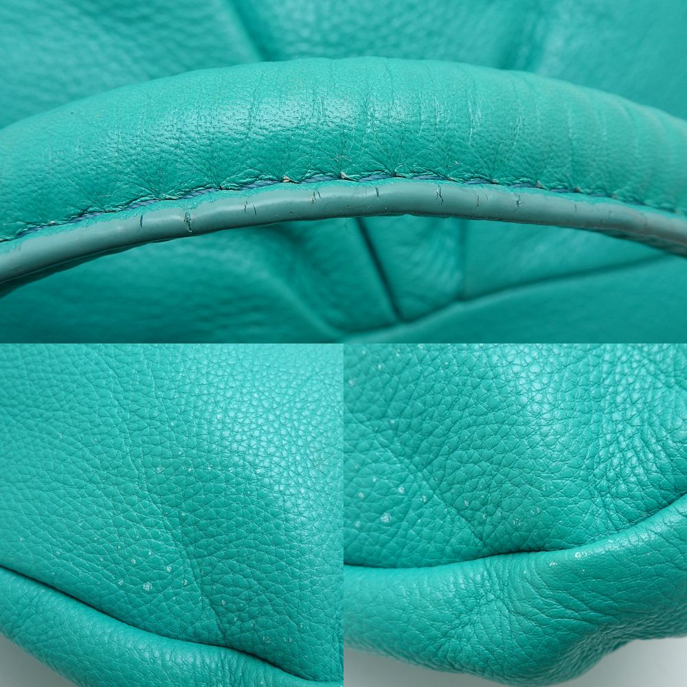 MARC BY MARC JACOBS Emerald Green Leather 2Way Tote Bag