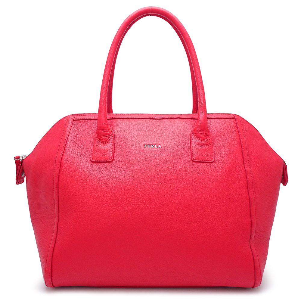 Furla Leather Tote Bag Red