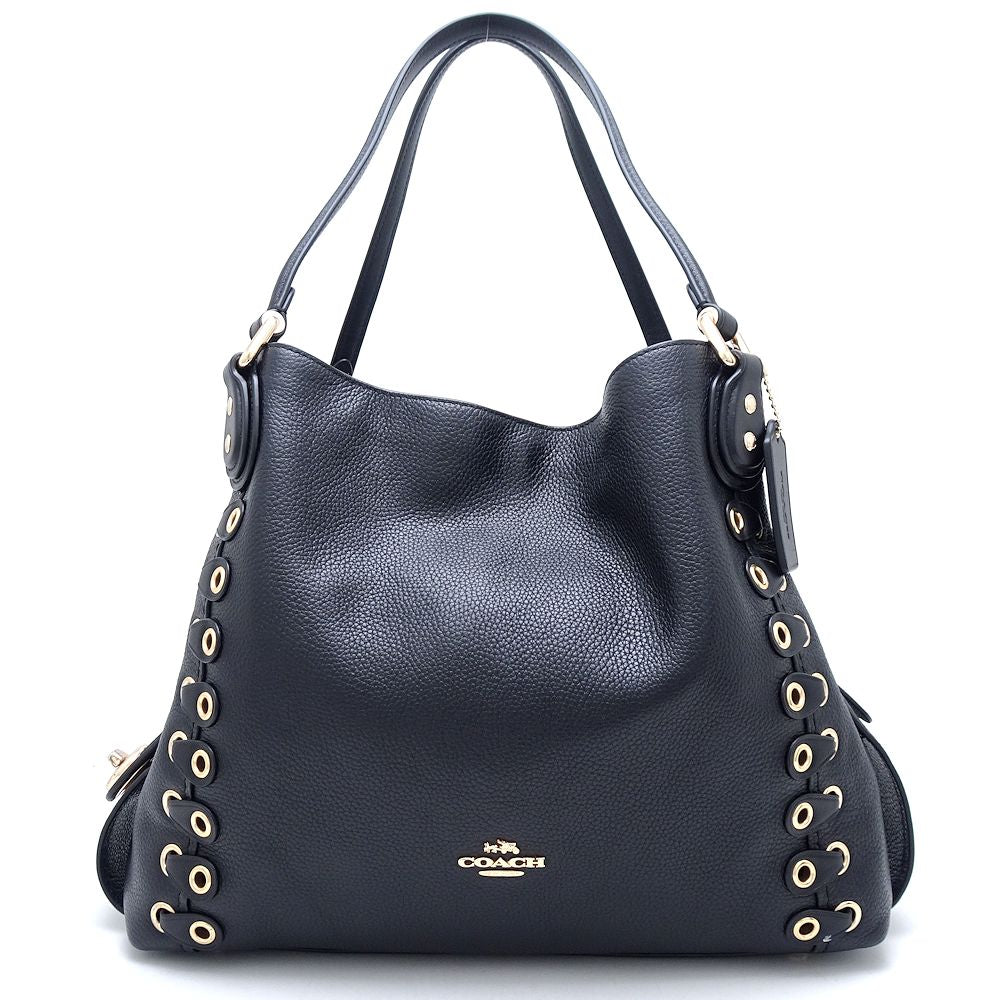 Coach Leather Edie Shoulder Bag 21348