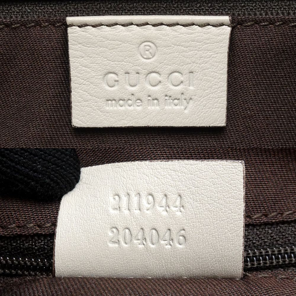 Gucci GG Canvas Leather Tote Bag