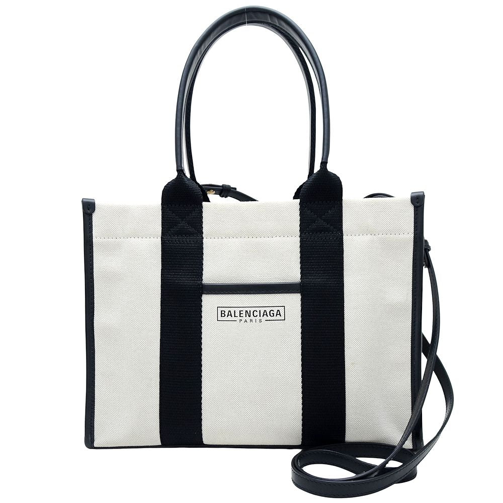 Balenciaga Canvas Leather Hardware Tote Bag