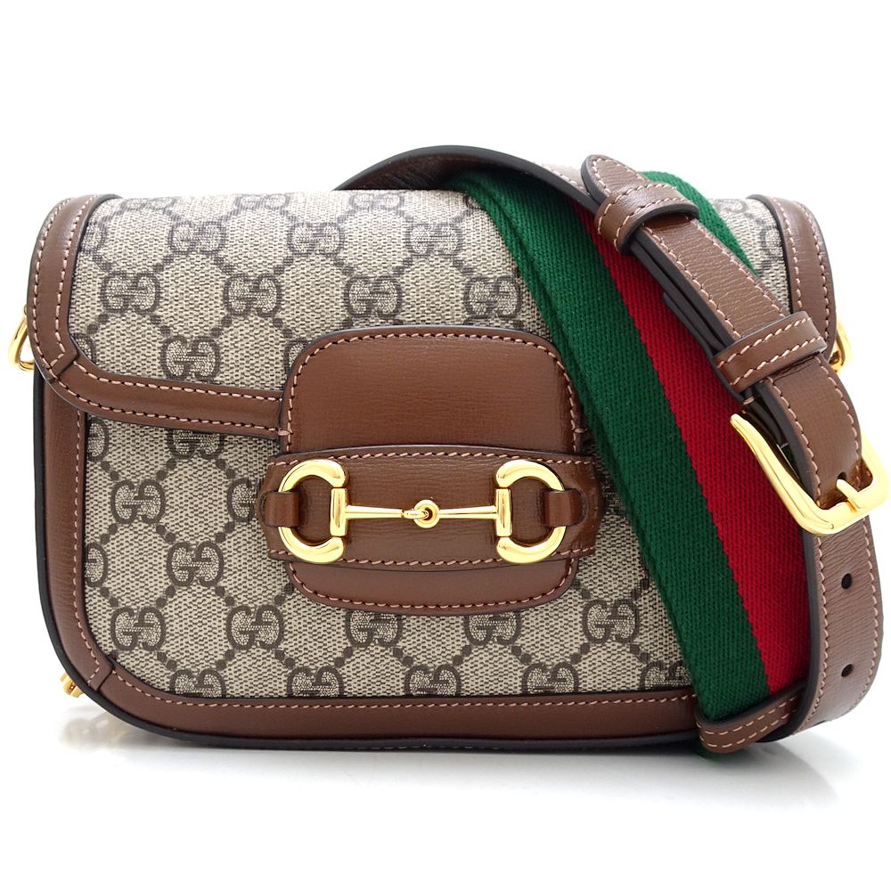 Gucci Horsebit 1955 Mini Shoulder Bag Beige Brown