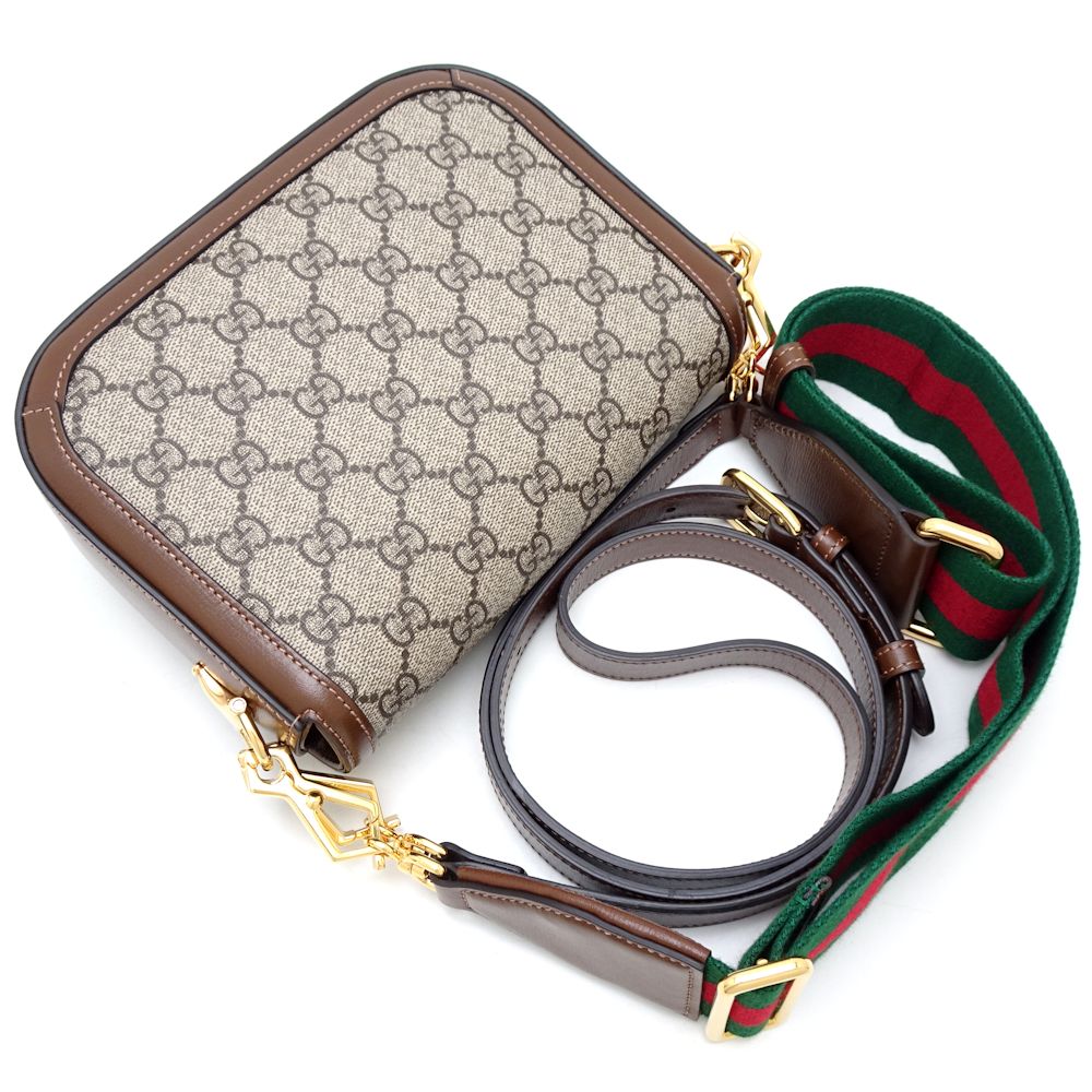 Gucci Horsebit 1955 Mini Shoulder Bag Beige Brown