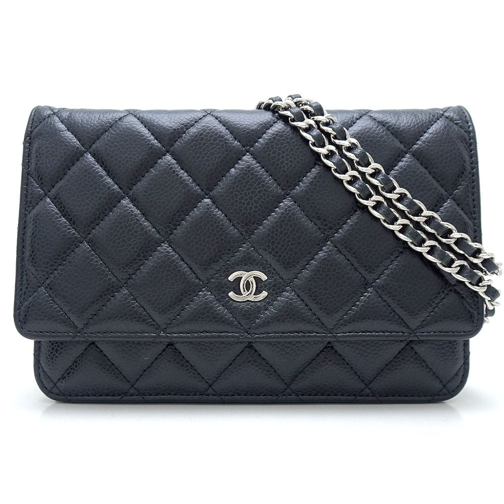 Chanel Caviar Chain Wallet Classic Crossbody