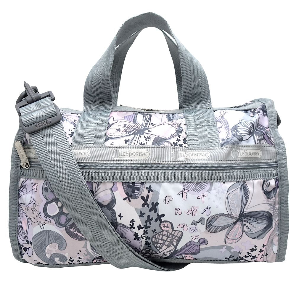 LeSportsac 2Way Shoulder Boston Bag Nylon Gray Purple