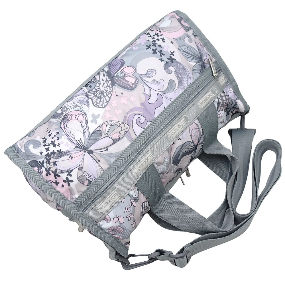 LeSportsac 2Way Shoulder Boston Bag Nylon Gray Purple