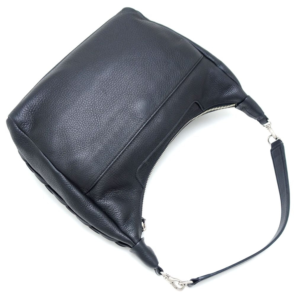 NINA RICCI Leather One Shoulder Bag Black