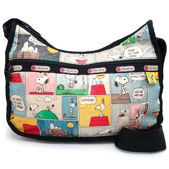 LeSportsac Nylon Shoulder Bag Snoopy Multicolor