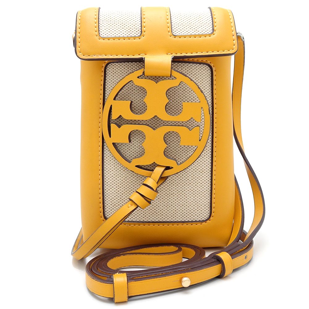 Tory Burch Miller Canvas Leather Crossbody Phone Case