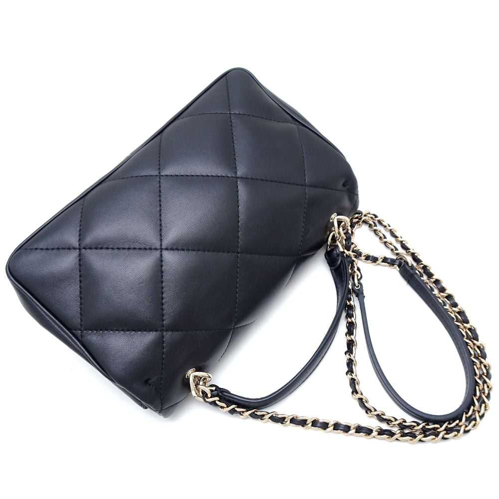 Chanel Lambskin Shoulder Bag Matelasse Flap