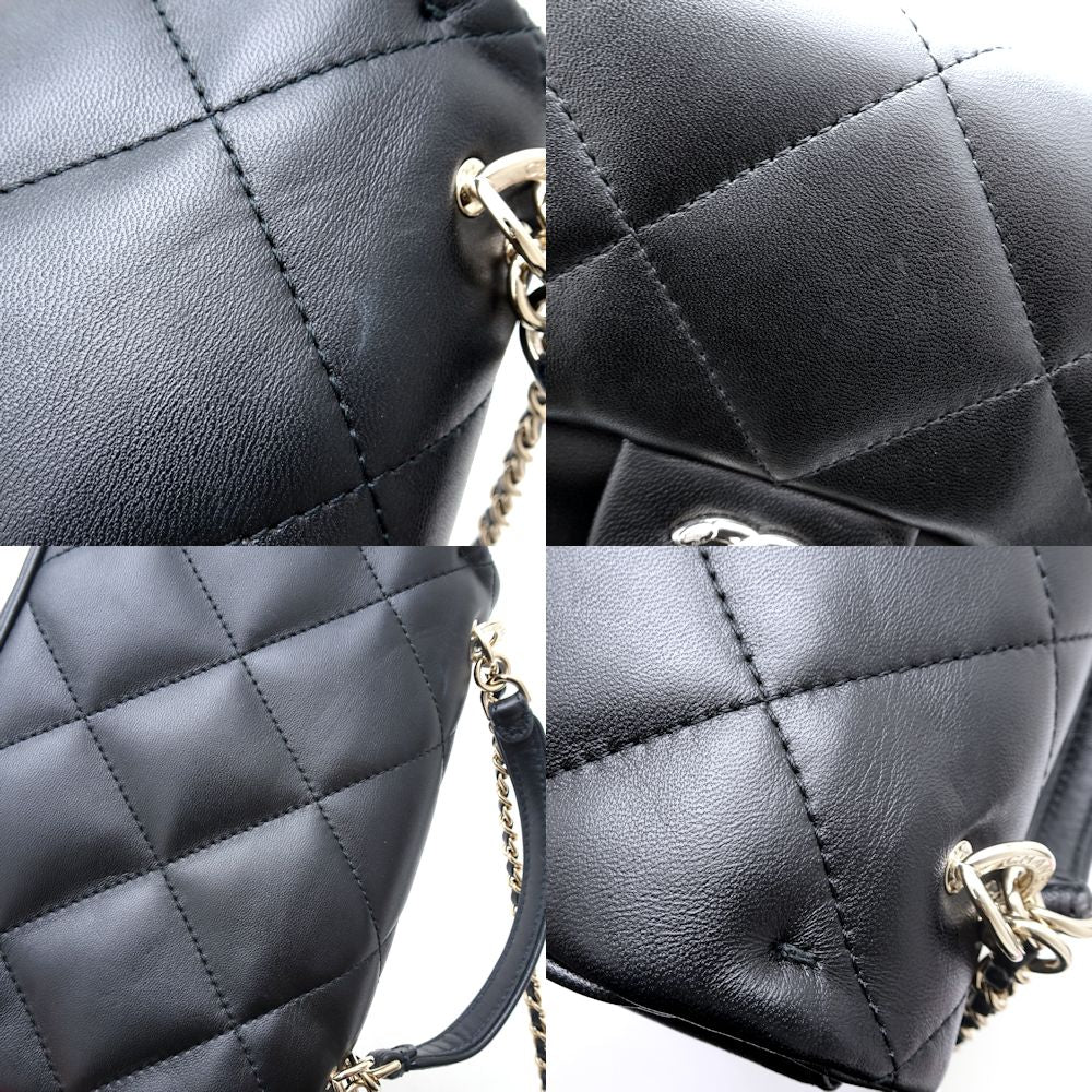 Chanel Lambskin Shoulder Bag Matelasse Flap