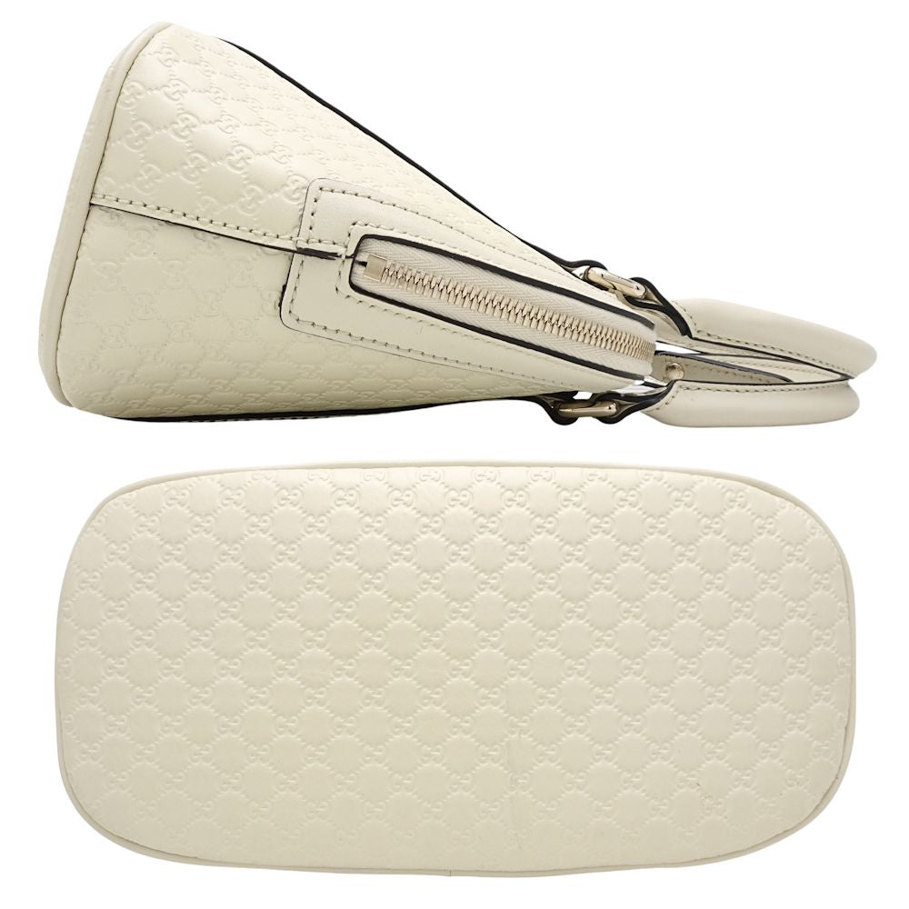 Gucci Leather 2Way Handbag Off-White