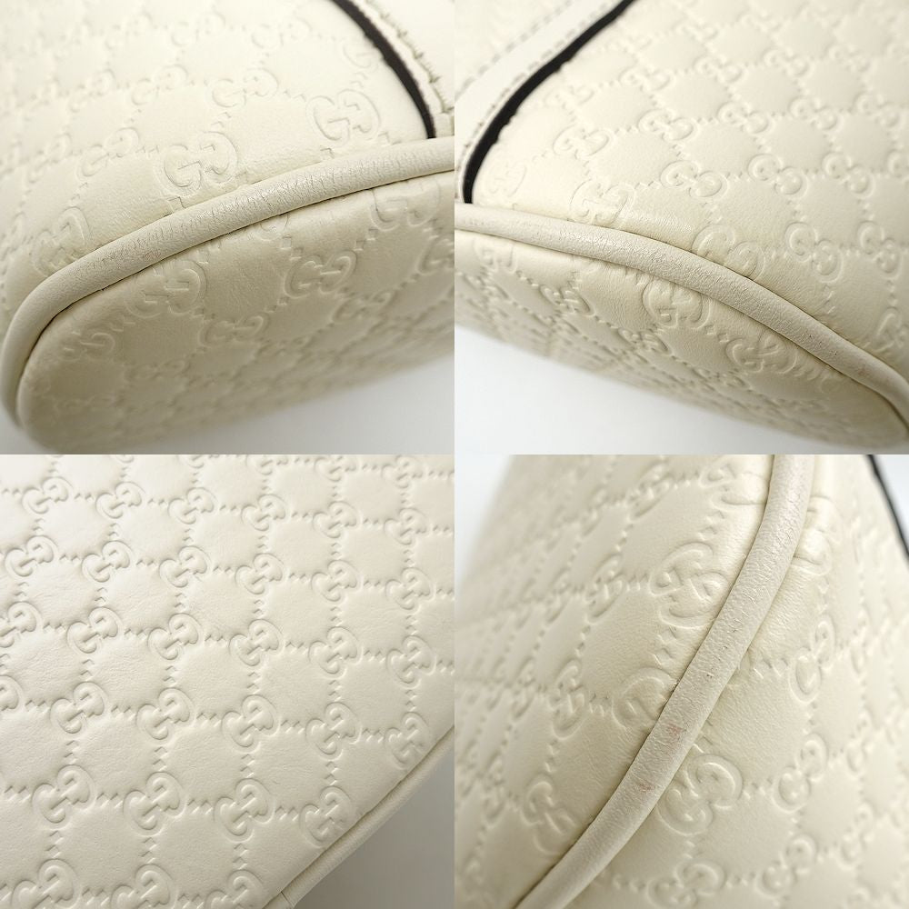 Gucci Leather 2Way Handbag Off-White