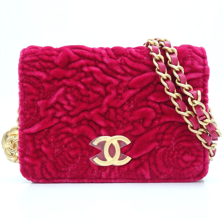 Chanel Velour Mini Chain Shoulder Bag