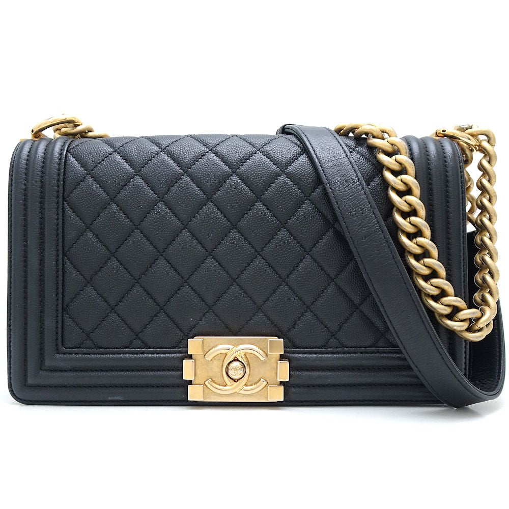 Chanel Caviar Chain Shoulder Bag A67086