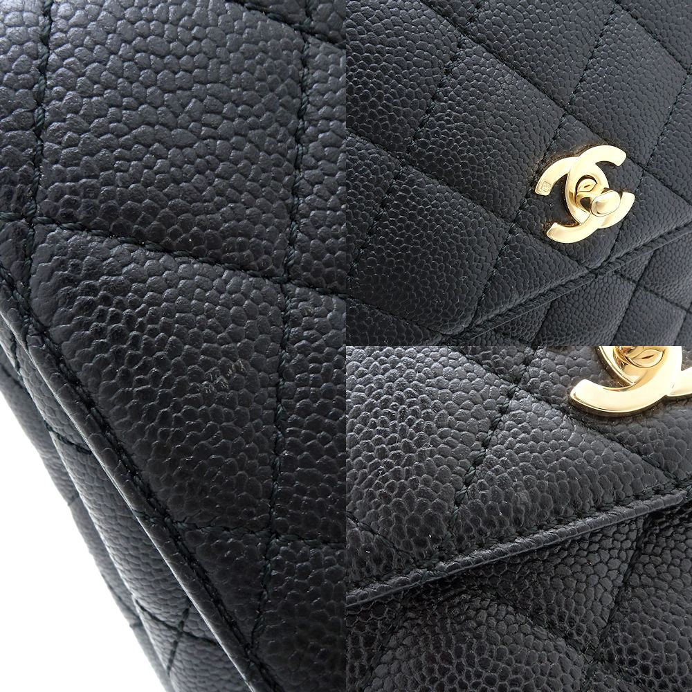 Chanel Chanel Caviar Skin Matelasse Handbag A12397 Leather Handbag A12397 in Very Good Condition