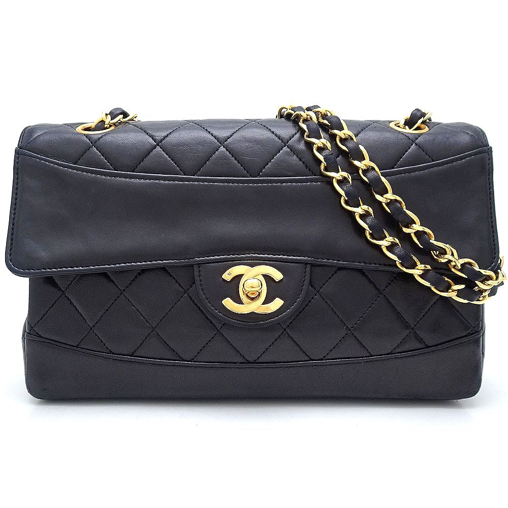 Chanel Lambskin Chain Shoulder Bag A2200