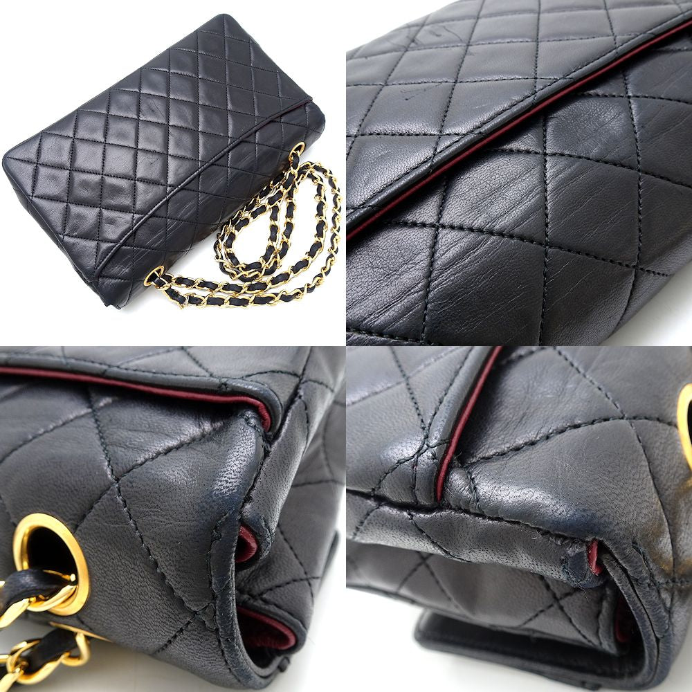 Chanel Lambskin Chain Shoulder Bag A2200