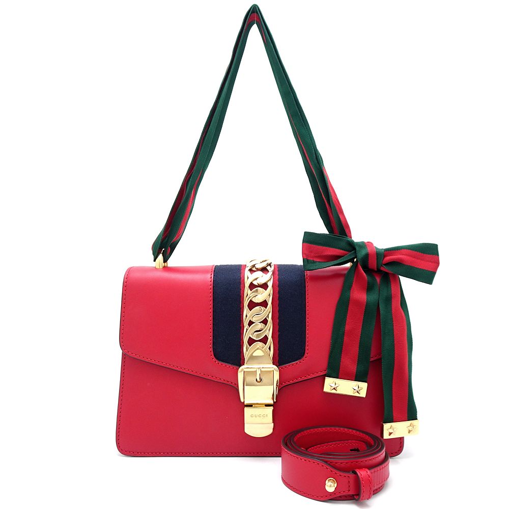 Gucci Sylvie Leather Shoulder Bag