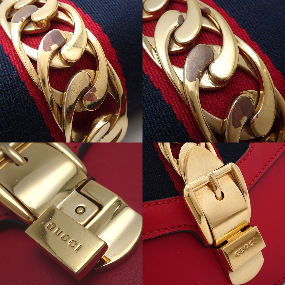 Gucci Sylvie Leather Shoulder Bag