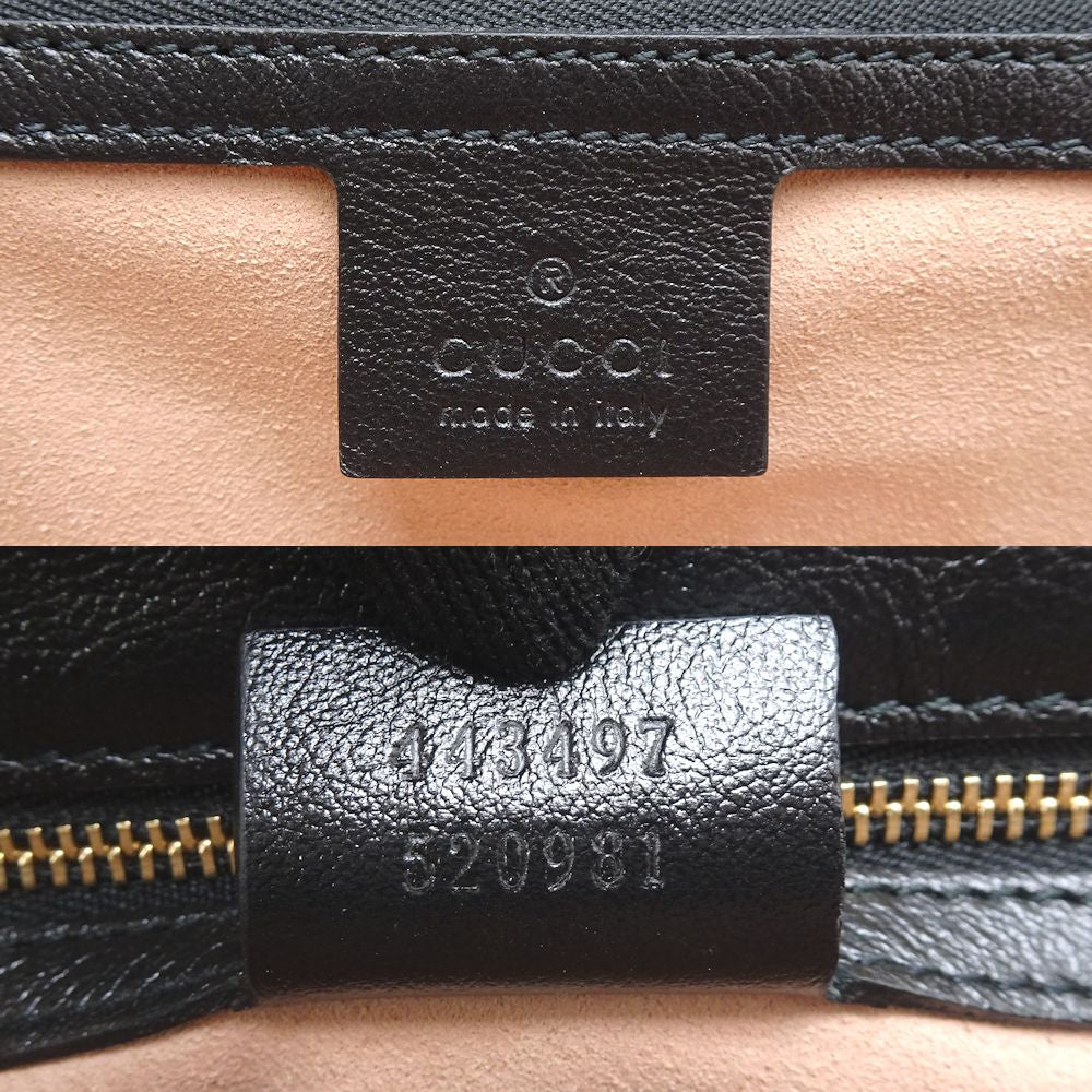 Gucci GG Canvas Leather Shoulder Bag