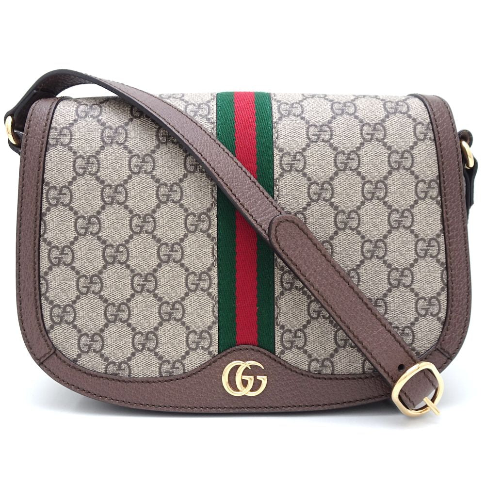 Gucci Ophidia GG Supreme Canvas Leather Shoulder Bag