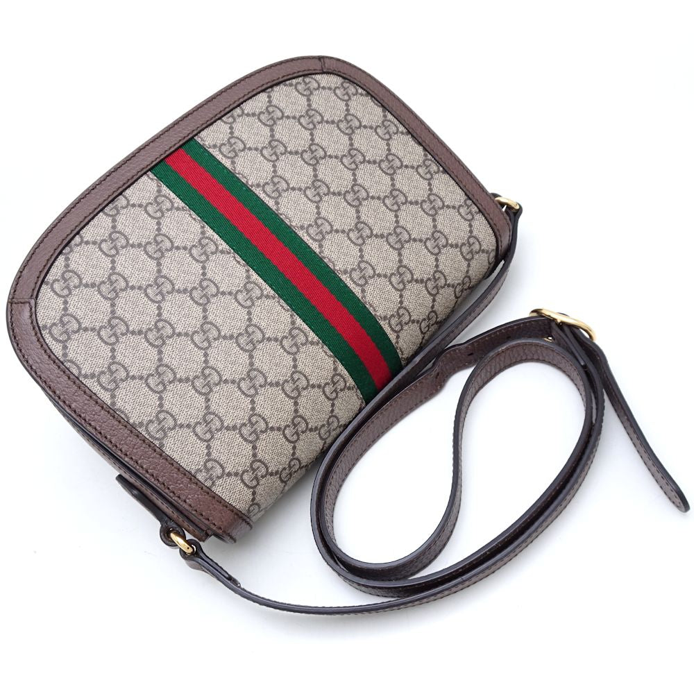 Gucci Ophidia GG Supreme Canvas Leather Shoulder Bag