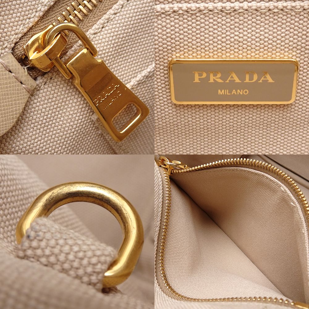 Prada Canapa 2Way Canvas Bag 1BG439