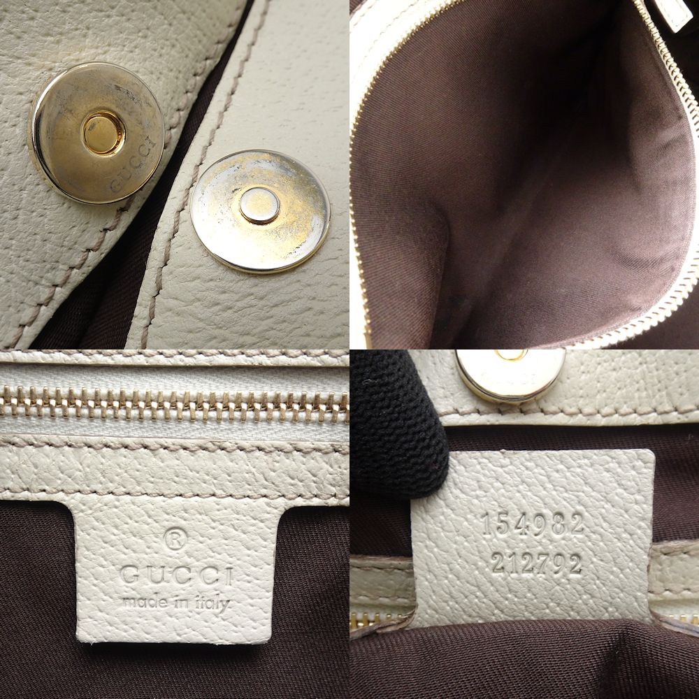 Gucci GG Canvas Leather Tote Bag