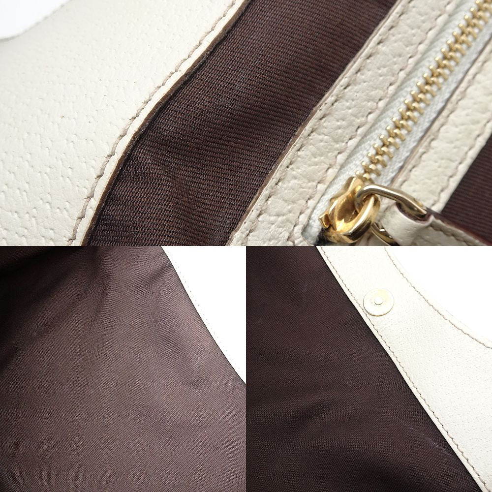 Gucci GG Canvas Leather Tote Bag