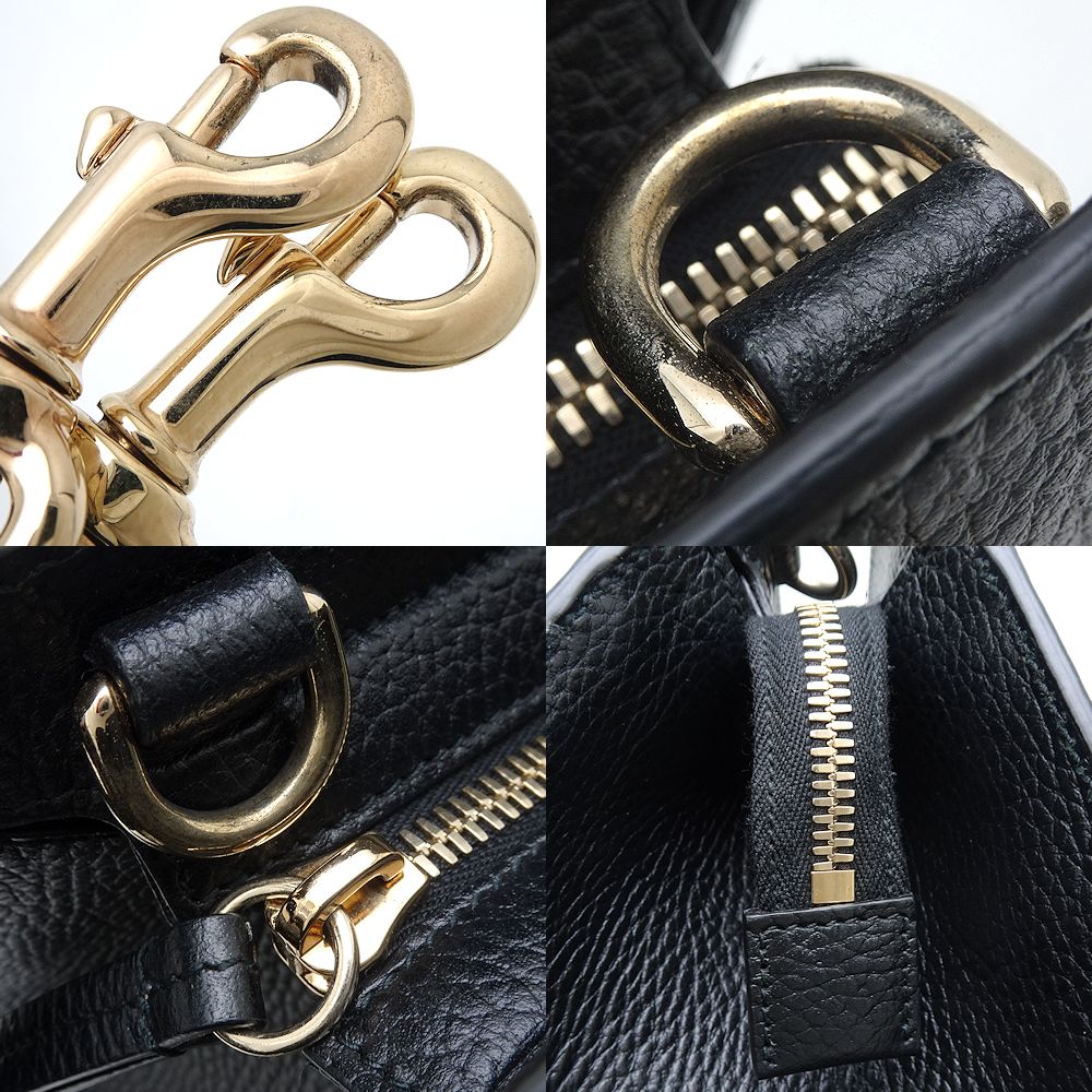 Gucci Leather 2Way Bag Soho Interlocking G