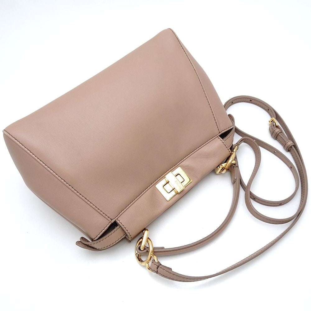 Fendi Leather 2Way Shoulder Bag 8BN244