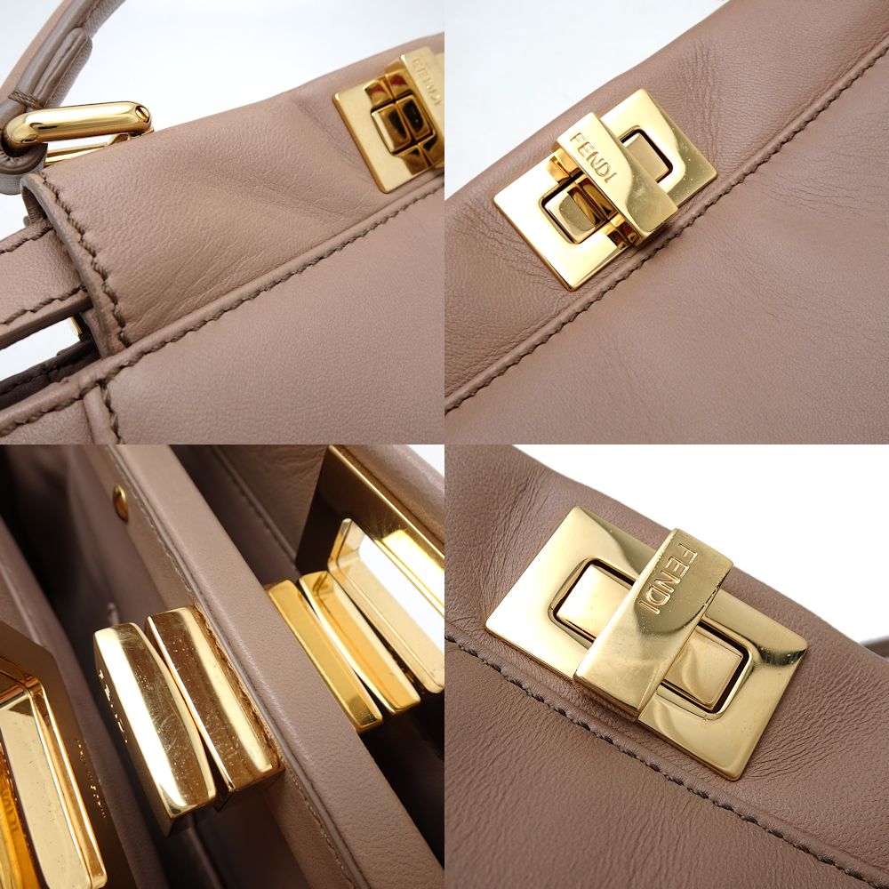 Fendi Leather 2Way Shoulder Bag 8BN244