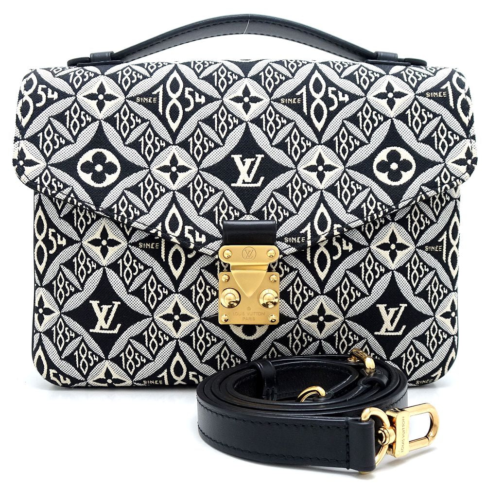 Louis Vuitton Jacquard Leather Pochette Metis MM