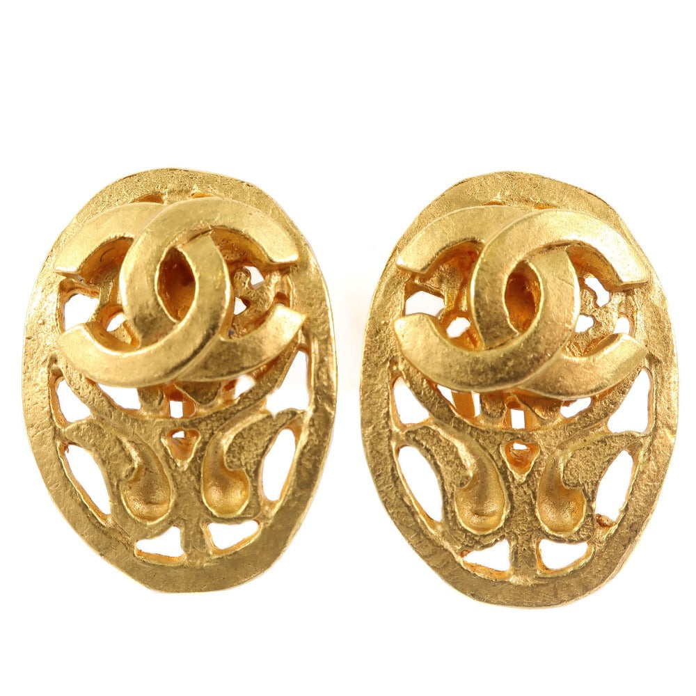 Chanel Gold Plated 95A Vintage Earrings