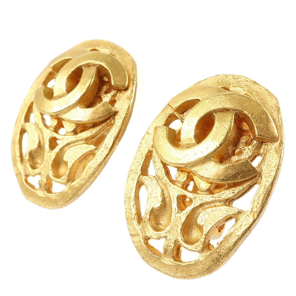 Chanel Gold Plated 95A Vintage Earrings