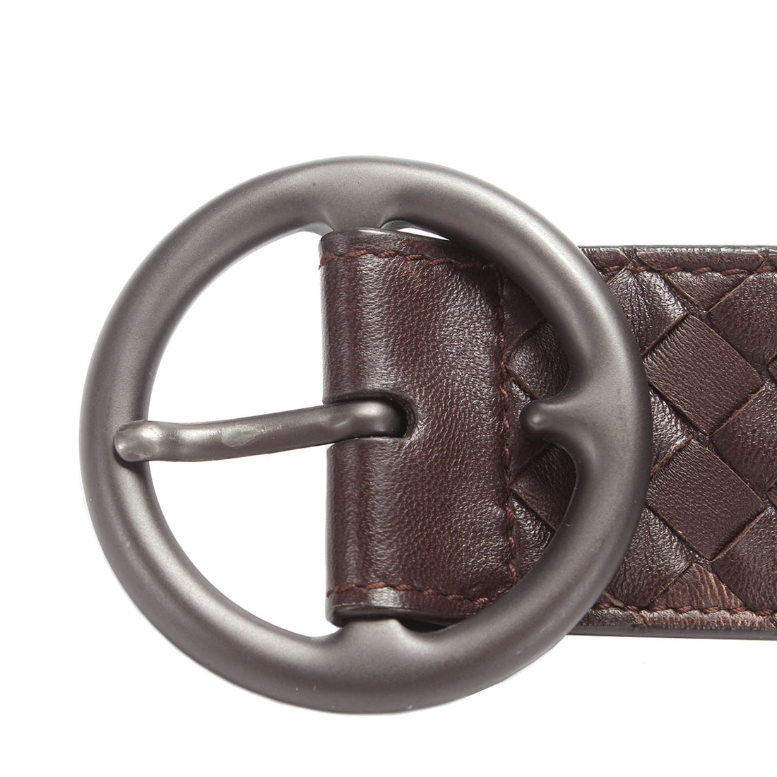 Intrecciato Leather Belt