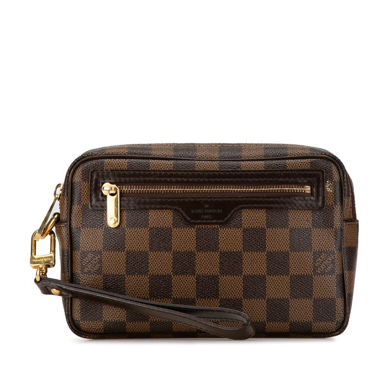 Louis Vuitton Damier Pochette Bie Macau Clutch Bag N41739 in Very Good Condition