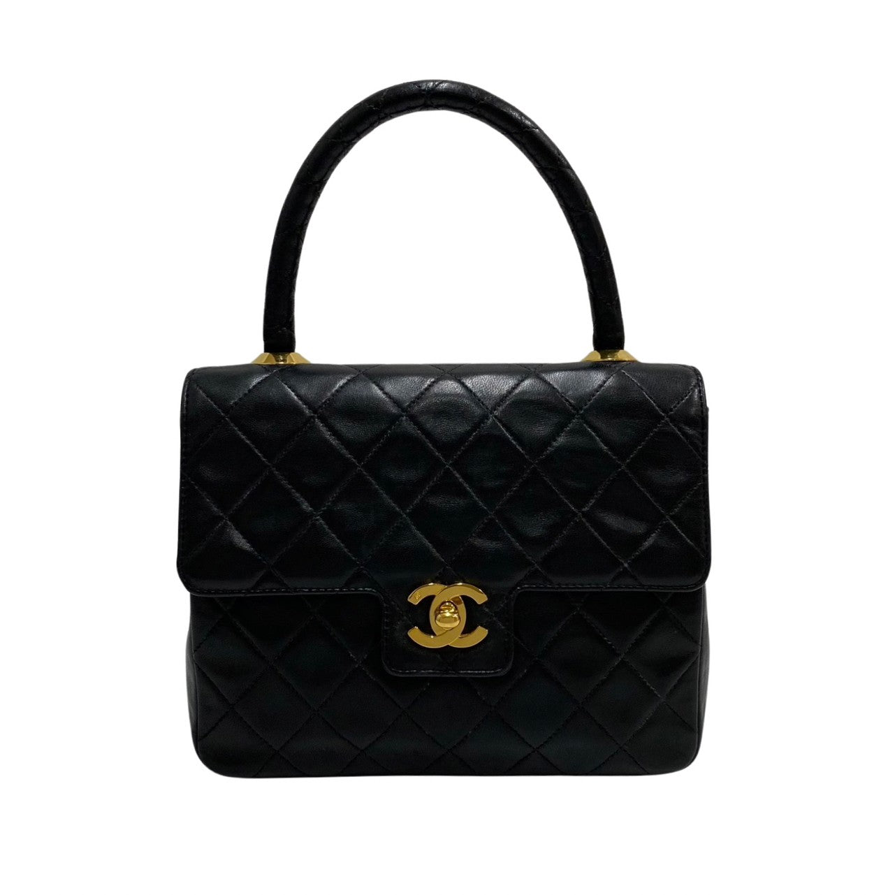 Chanel Lambskin Matelasse Coco Mark Mini Handbag