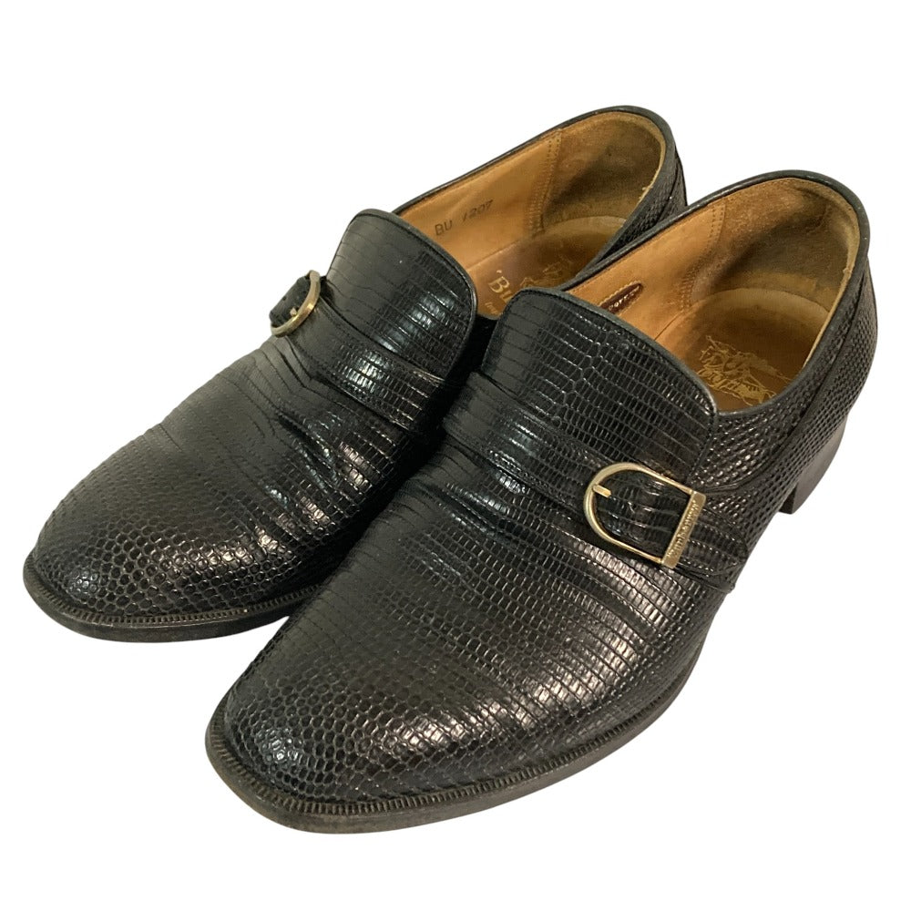 Burberry Lizard Leather Strap Shoes
