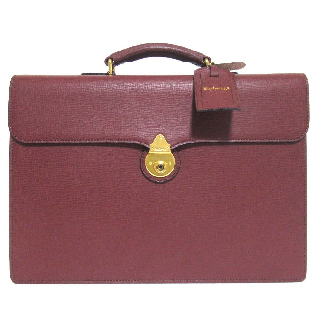 Burberrys Leather Briefcase